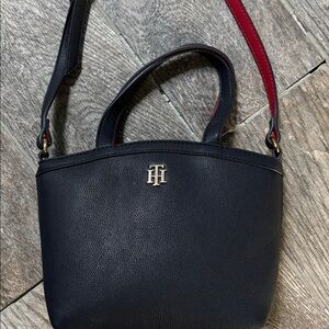 Tommy Hilfiger Navy Mini Crossbody with Red Trim.  NWOT